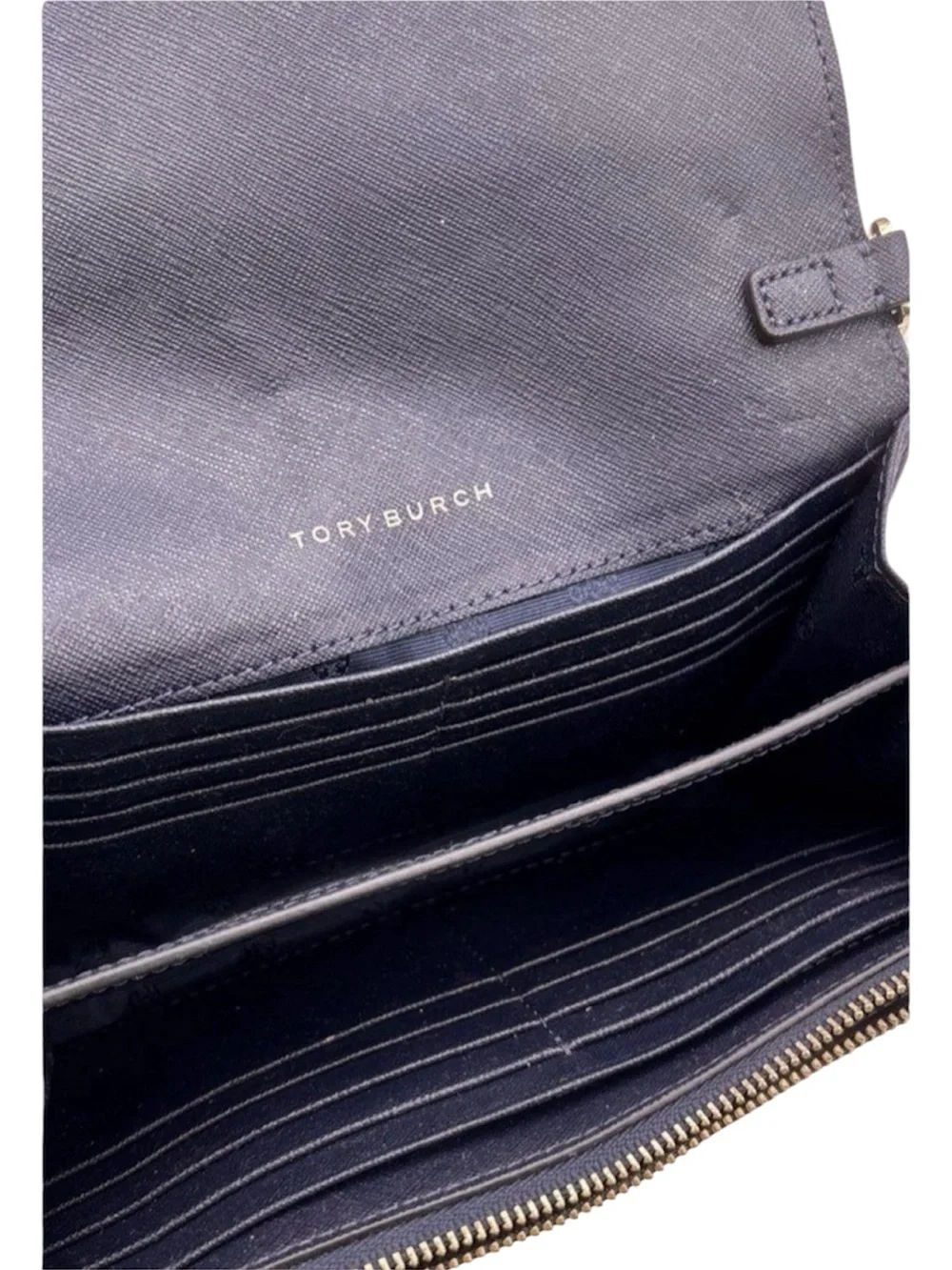 Tory Burch- Black Crossbody Bag with Gold Chain